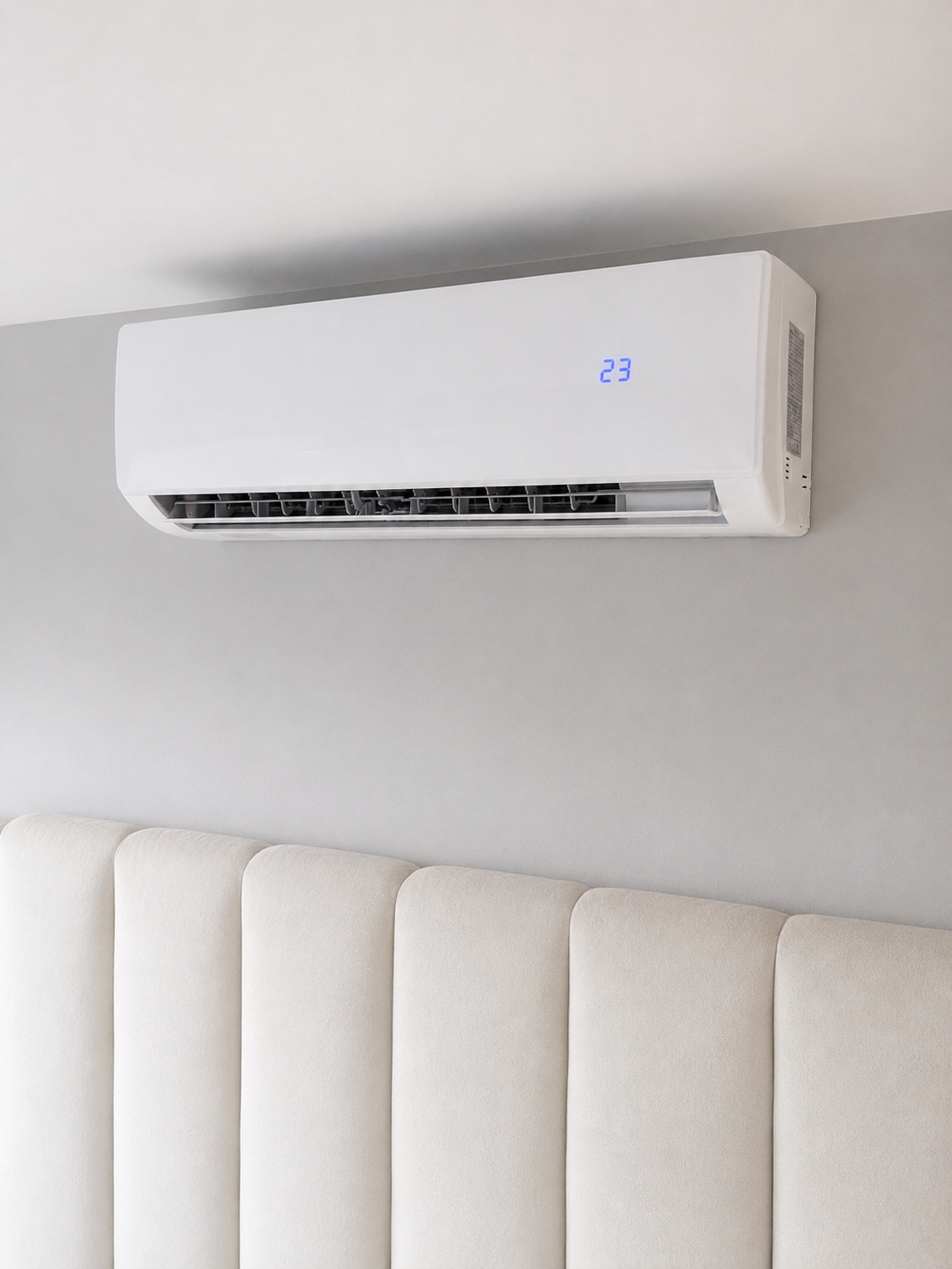 Air conditioning system installed in a modern interior